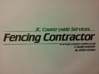 Fencing contractor specialising in Agricultural & Equine fencing, We also undertake all aspects of fencing work and associated works. Jccountryside@yahoo.co.uk