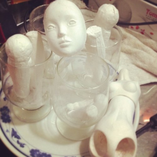 I'm a porcelain doll artist. I created these porcelain dolls inspired by tales for children and keep the dream of a beautiful childhood.