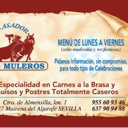 los4muleros's profile picture. Mesón- asador con carnes a la brasa y guisos caseros,menús diarios de lunes a viernes.Todo tipos de celebraciones a precios muy economicos.