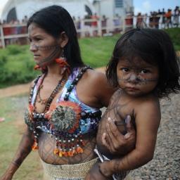 Em defesa do nosso território e contra a construção de hidrelétricas em nossas aldeias.