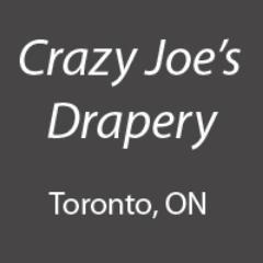 Crazyjoetoronto's profile picture. Crazy Joe's Drapery is a one-stop Interior Decorating store specializing in custom and ready made home décor window treatments.