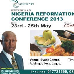 ReformationNG's profile picture. Nigeria Apostolic Reformation Conference is a Congress WBN Event
