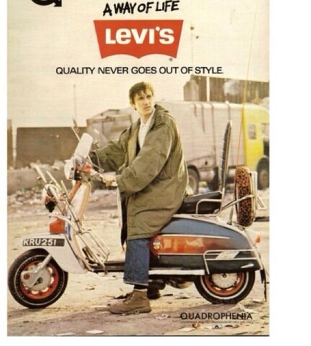 Well its a way of life scootering in the sunset cause this is a modern world and im in the city with mr clean just down in the tube station at midnight