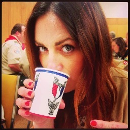 Lindsay in the sky with diamonds.