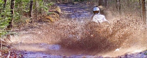 Vintage log home vacation rental & guided quadbike (ATV) @ snowmobile excursions thru a huge trail system the cuts through the forests on northwest Wisconsin.