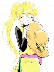 Hi, I'm Yellow! I'm one of Kanto's four Dex Holder, along with Red, Blue and Green. I-I don't really like battling though...