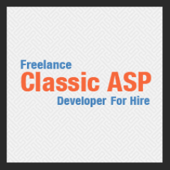 Freelance Classic ASP Developer based in West Midlands...