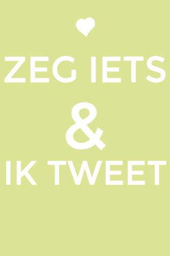 durf je iets niet te zeggen? geen probleem. stuur een prive bericht en ik tweet het voor je!