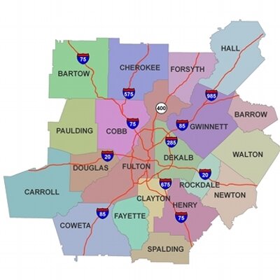 Atlanta Metro County Map Arc Research (@Researcharc) / Twitter