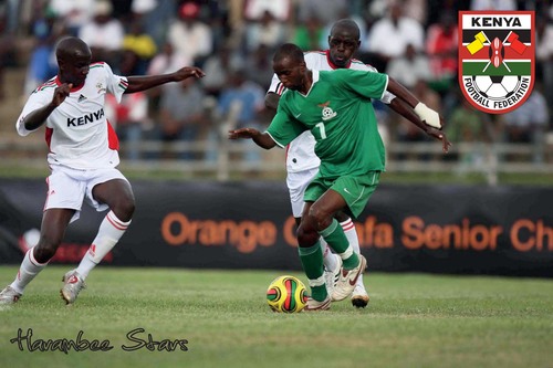 The Kenya national football team represents Kenya in football and is controlled by the Football Kenya Federation.