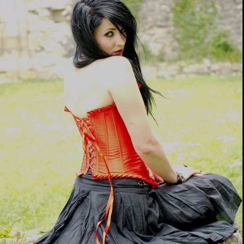too much eyeliner, skirts as short as belts and hair as dark as her soul!