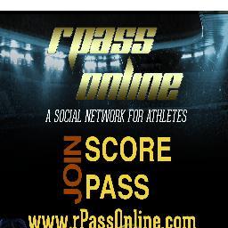 RPassOnline is a Social Network for all Athletes, Fans, and Sports Enthusiasts!  Join to INSPIRE others!