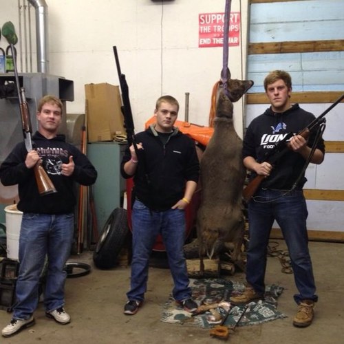Kris Lindquist, Chad Lewis, and Calvin Clark just messin around in the woods and waters of Michigan.