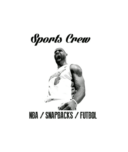 Sports Crew, la tienda del mundo del deporte. Enfermos de la NBA. Página web y catálogo en construcción. PROXIMAMENTE APERTURA.