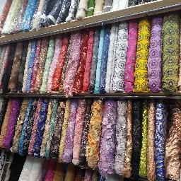 Home of Designer Fabrics , Laces, Silks & Embroidery. 
Custom Fabric beading and printing.