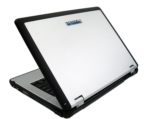 Working online using mobile computer. Check our the Rugged Laptop Buying Guide.