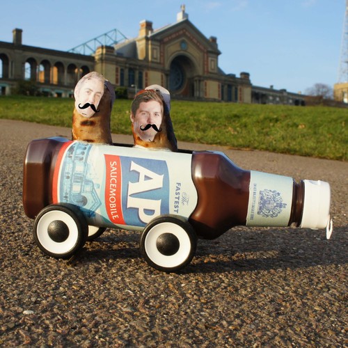 Have no fear the original and the best are here.  Our soapbox will thrash our opponents at the Redbull soapbox race. Give us a bash! Bangers and Smash.