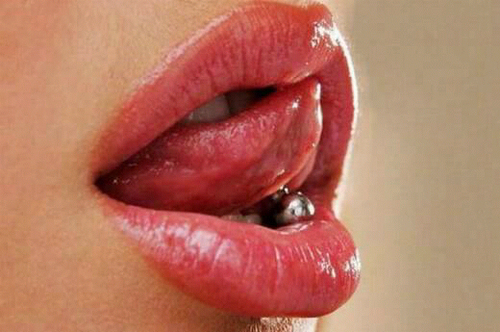 Tongue, lips, neck, cheecks?