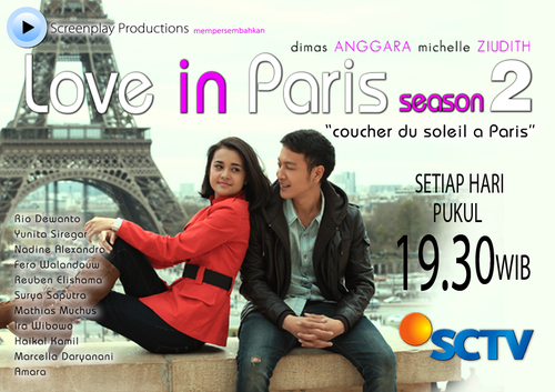 Hello Pecinta Love In Paris, Follow Ya Acc ini. keuntungan jika kalian follow akan mendapatkan info tentang LIP SCTV & Foto terbaru pemain Film ini.
