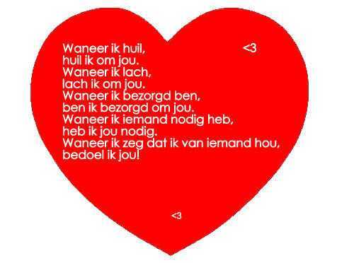 i love you elke dag denk ik aan jou