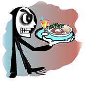All the drama of a restaurant without being there!
