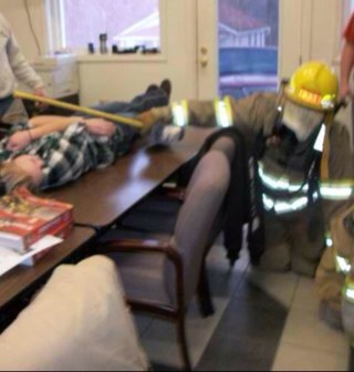 FireBlonde1's profile picture. Country girl in love with a volunteer firefighter #babyanon my avi is my husband and I during fire training & header is mine.