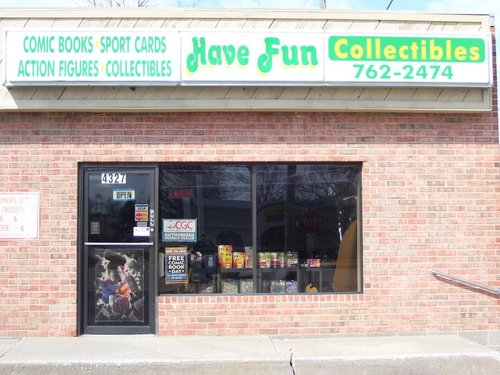 Have Fun Collectibles. Comic Books, Sports Cards, Action Figures, and Supplies. Located at 4327 Ave. of the Cities - Moline, IL.  (309) 762-2474