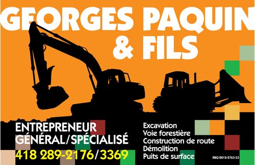 Dans le domaine depuis plus de 30 ans : excavation, terrassement, machineries lourdes. Réalisation de routes forestière et de vos projets les plus fou!