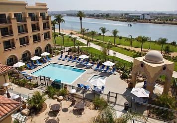 CMLSSD's profile picture. The waterfront Courtyard by Marriott San Diego Airport hotel at Liberty Station is nestled along the water.