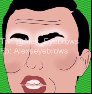 The OFFICIAL Eyebrow page of BBC's The Apprentice star Alex. The Brad-Pitt of Eyebrows (via Cardiff)