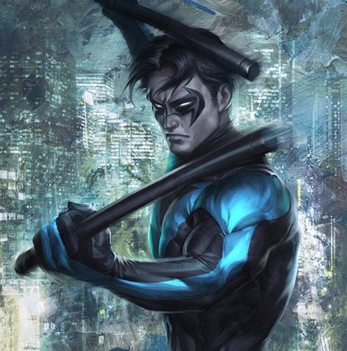Im Dick Batman's old sidekick First Robin. Gotham