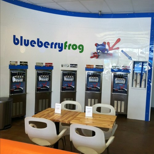 bbfpelham's profile picture. Blueberryfrog frozen yogurt is made with nonfat milk, plain organic yogurt, and contains probiotics. Self serve. 10 flavors over 50 toppings.