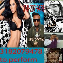 my name is aleshea I am a event planner and promoter I have shows all over and im always looking for talent if you think we can work then we can call 3182079478