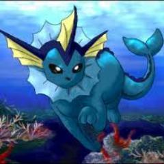 El pokemon propulsion. Una de las evoluciones de Eevee (piedra agua). La velocidad de desplazamiento debajo del agua, es el triple con respecto a la tierra