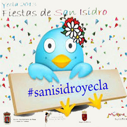 Hola, ¿conoces las fiestas de #sanisidroyecla? pues si nos sigues, te informaremos de todos los actos y eventos de esta celebracion en #yecla.