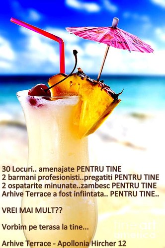 ArhiveTerrace's profile picture. Terasa Arhive poate fi intruchipata in doua cuvinte clare: terasa ta!
