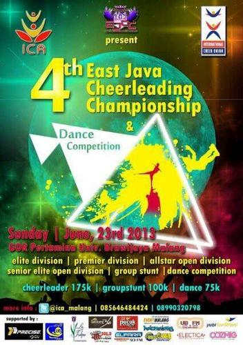 Indonesian Cheerleading Association East Java Region.
Follow us for more information about cheerleading in East Java.
