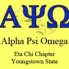 Alpha Psi Omega, Eta Phi Chapter. Youngstown State University's branch of National Theatre Honor Society.
Seek a life useful! 💛💙