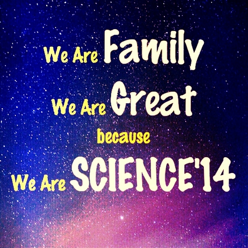 SCIENCE_14's profile picture. Official twitter account of SCIENCE'14!|We Are Family. We are Great. Because We Are SCIENZA!
