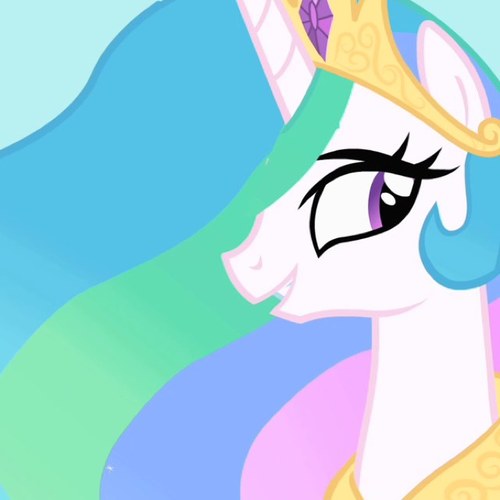 The supreme ruler of Equestria. Helps hold balance with her sister, Luna. Raises the sun every morning and lowers it every evening.