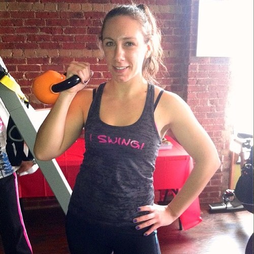 Kettlebell Kickboxing™ instructor.  Currently loving avacado, baby carrots, controlling my breathing, & squeezing my glutes. 
#Swing #Sweat #Stretch