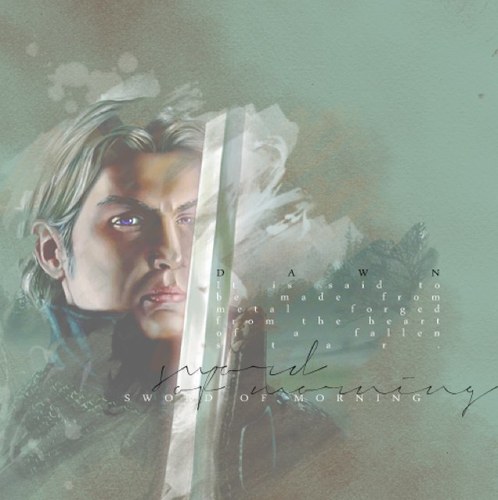 Ser Arthur Dayne, Sword of the Morning. My mind is clear. My heart is true. My sword, relentless.