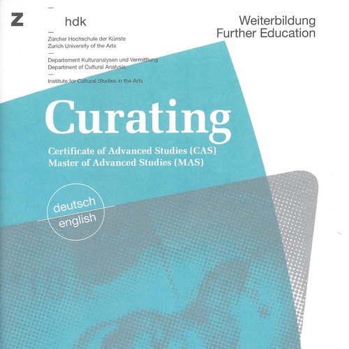 Students of the Postgraduate Programme in Curating at the ZHdK (Zurich University of the Arts)