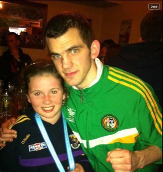 you follow me i follow u bac :) x and i play for ourlat the ballagh ? :)