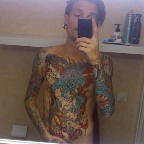 Im tattooed from head too toe and Im almost 20 years old Follow me if you want i dont give a fuck :)im bisexual come at me