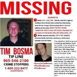 I'm a resident of Ancaster. I did not know Tim Bosma. May he Rest In Peace. Tim was a Father, Husband, Son & friend. Let's get him justice, you & I are powerful