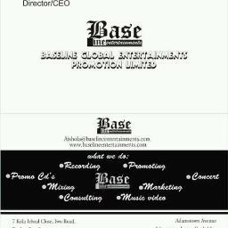 |•| BASELINE ENTERTAINMENT Is a RECORD LABEL| MUSIC PRODUCTION| NEW ARTIST| We do RECORDING, PROMOTING, PROMO CD's, CONCERT, CONSULTING & MUSIC VEDIO |•|
