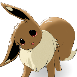 Hi I'm a baby EEVEE I am always happy and I can turn into my human form when i want too and I don't have a trainer #Female #Single