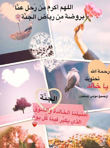 اللهم ارحم من فجعنا بفراقهم.. واجعل لهم نعيماً لا ينفذ من جنتك ..