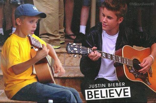 started from the bottom, just look at him now. Once a belieber, always a belieber!
